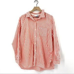Old Navy Stripe Tunic Button Down Shirt